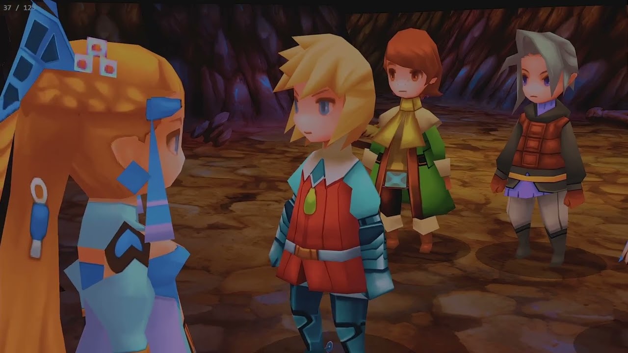 PPSSPP Final Fantasy 3 3d remake PC walkthrough 1 with hd textures and loseless scaling