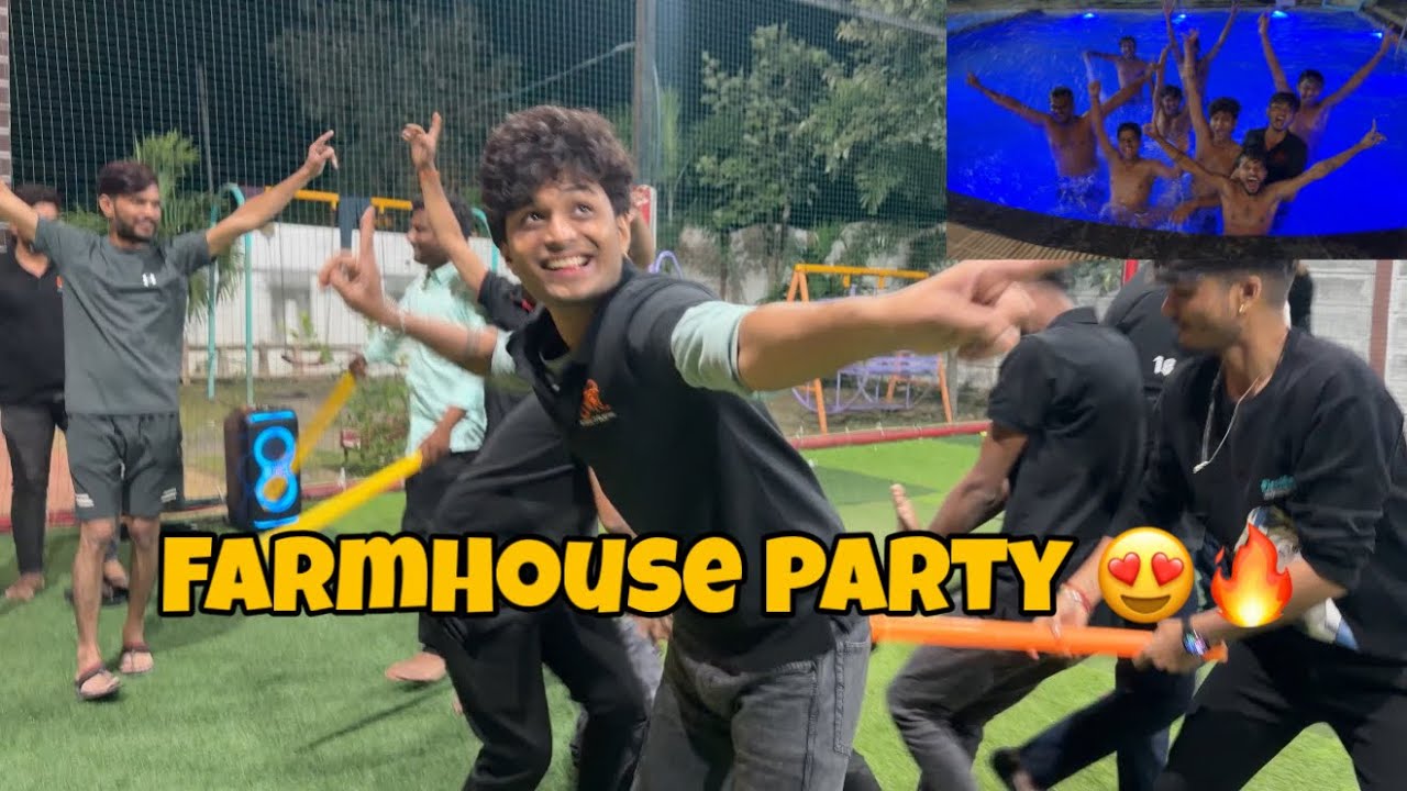 Farmhouse Party aaplya sahyadri Team Sathi 😍Rushikesh Gadekar 💯खुप मज्जा केली 🥳