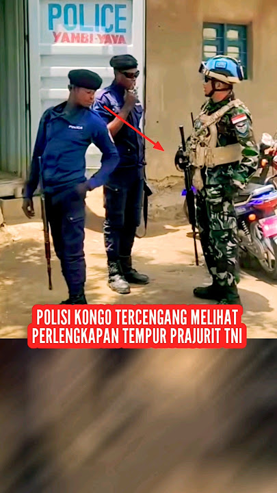 Ketika Prajurit TNI Bertemu Polisi Kongo Africa