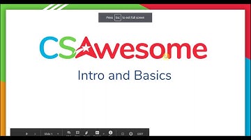 CSAwesome Intro for teachers