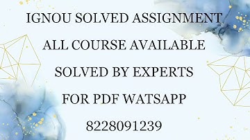 BCOC-132 Eng |Hindi  solved assignment 2024-25 /IGNOU solved Assignment 2024-25 /pdf wtsp 8228091239