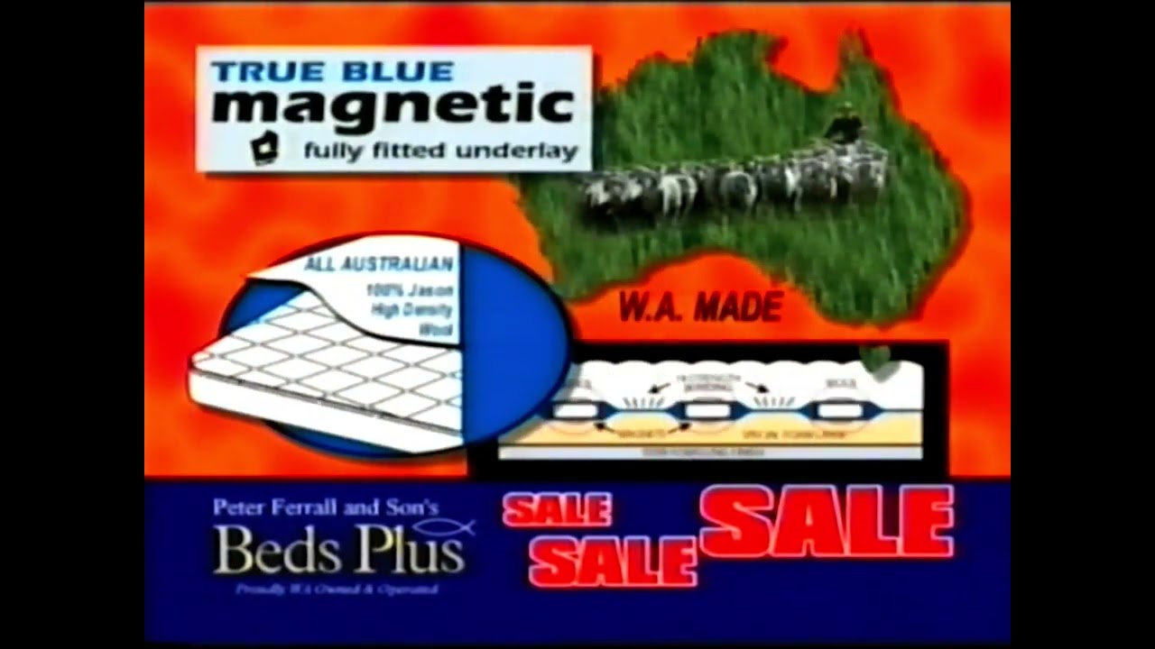 Beds Plus True Blue Magnetic Underlay 2004 TVC Ad