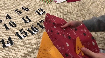 Bonnie House - How to make a Christmas Advent Bunting Calendar - Part 2