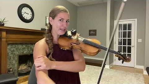 Beginner bowing on the GDAE open strings on the violin