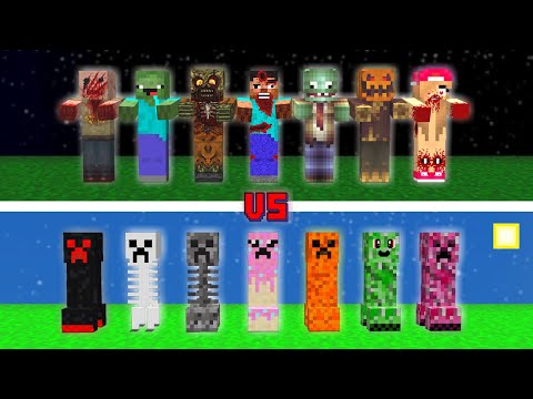 ZOMBİ ÇETESİ VS CREEPER ÇETESİ! 😱 - Minecraft