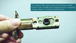 5 How to Fix A1/Y1/M1/M6/A4/Y4 Electronic Deadbolt Door Lock Handle Installation Stuck Issue