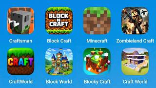 Craftsman, Block Craft, Minecraft, Zombieland Craft, CraftWorld, Block World, Blocky Craft screenshot 1