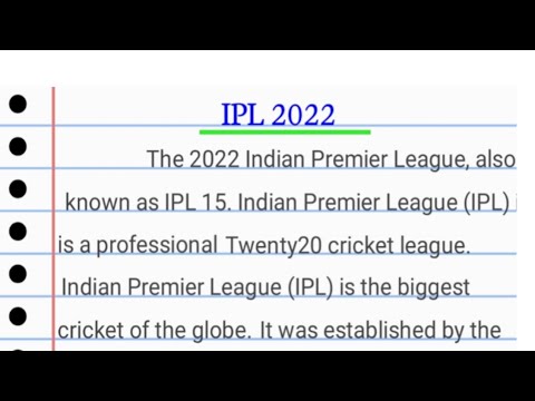 essay on ipl in 500 words