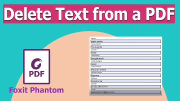 How to delete Text from a PDF Document in Foxit PhantomPDF