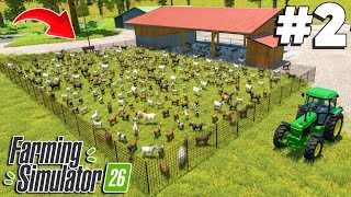 FS26에서 염소 1000마리 넘게 사고 밥 주기 | Farming Simulator 26 screenshot 1