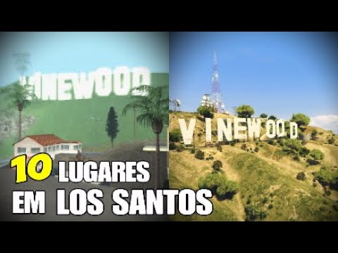 AS DIFERENÇAS de LOS SANTOS do GTA San Andreas X GTA V! - Comparando os  Lugares mais Icônicos! 