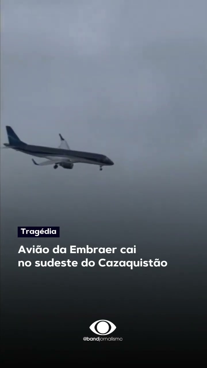 Avião da Embraer cai no sudeste do Cazaquistão #shorts
