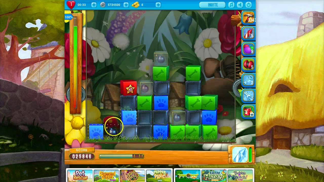 Pet Rescue Saga Level 182 (no boosters)