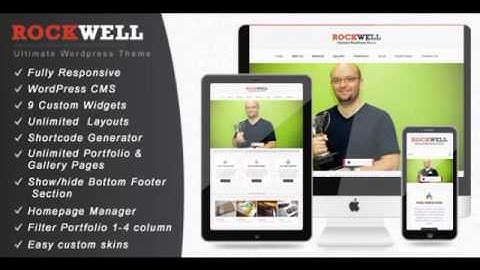 Preview Rockwell - Fully Responsive WordPress CMS Theme Co
