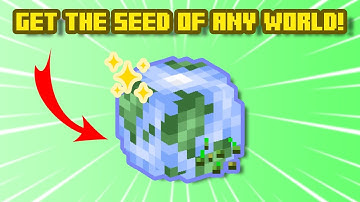 How To EASILY Get THE WORLD SEED For Any World! (MULTIPLAYER Supported!)