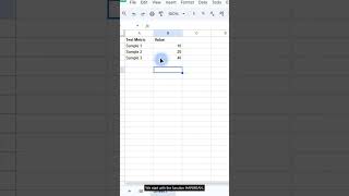 HARMEAN Function in Google Sheets — Formula #368 of 500 #Shorts