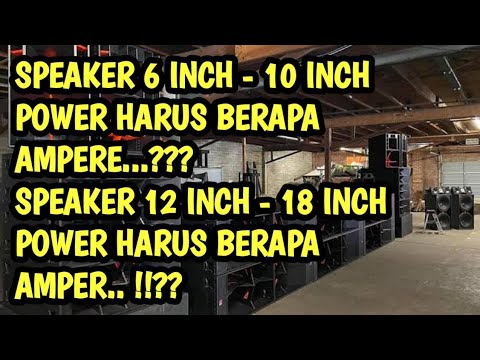 PEMULA WAJIB TAU...!!? CARA MENENTUKAN AMPER PADA POWER UNTUK SPEAKER YANG KITA GUNAKAN..!!