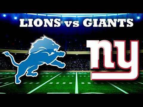 Image result for detroit lions vs new york giants