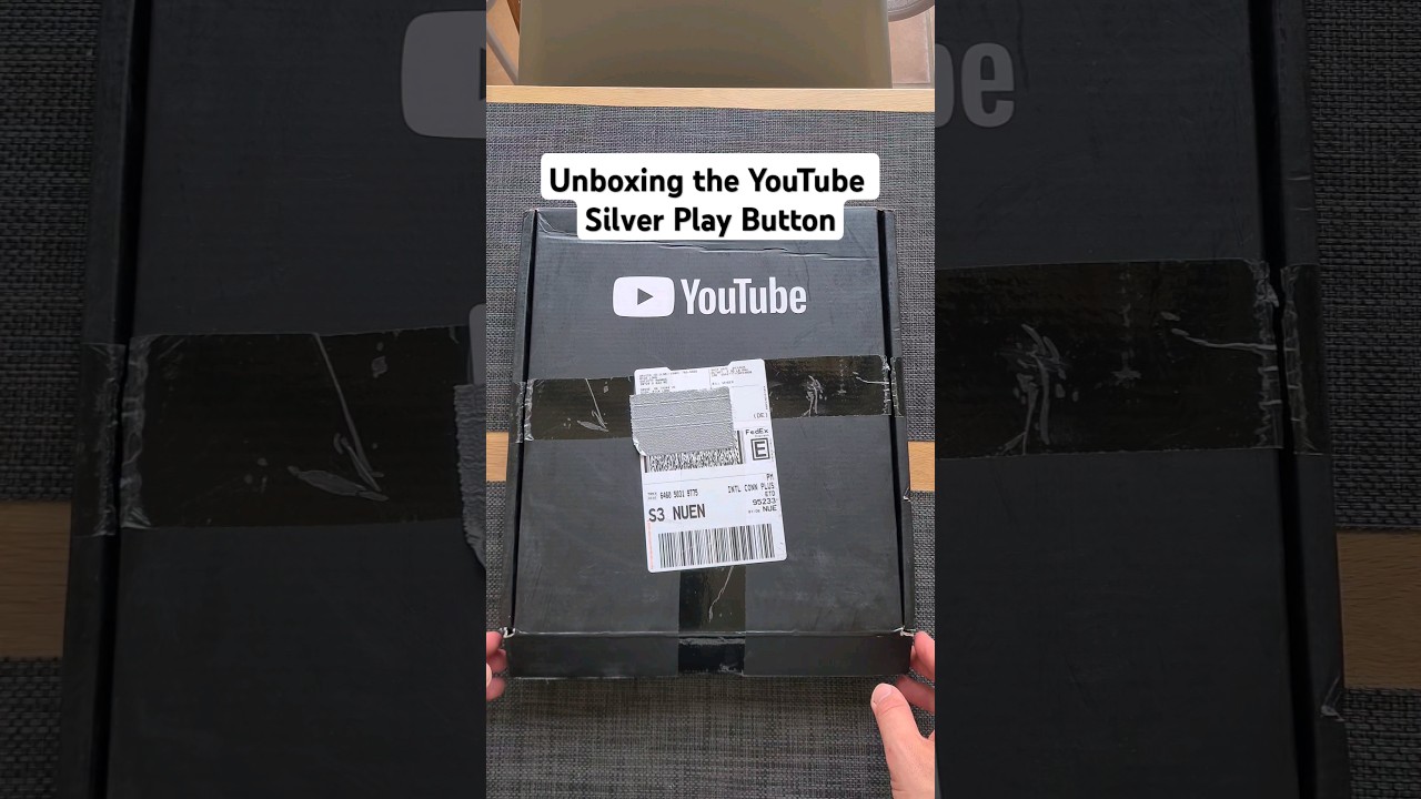 Unboxing the YouTube Silver Play Button! 