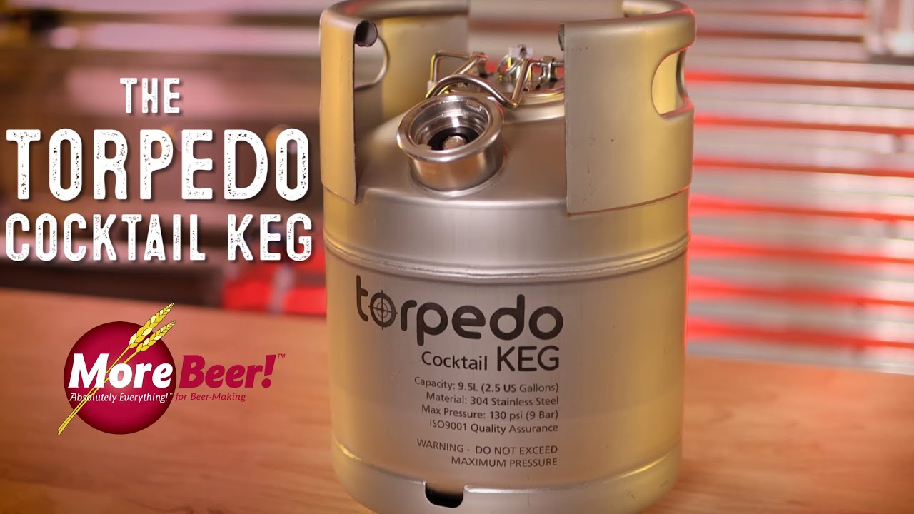 Torpedo Cocktail Keg | US D-Style Spear | Stainless Steel Keg