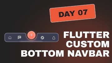 Flutter Custom Bottom Navigation Bar | Floating Action Button | Flutter UI | Day 07🔥