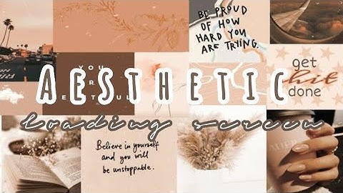 simple and aesthetic loading screen | ^^☕🍂︶꒷꒦