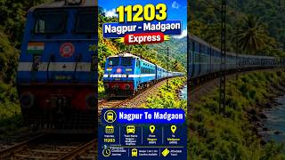 11203 नागपुर–मडगांव एक्सप्रेस 🚆 | Nagpur to Goa Train | #shorts