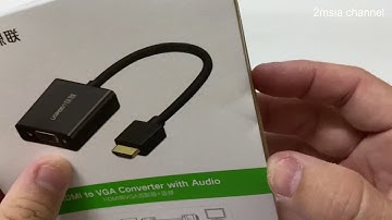 HDMI To VGA Female Converter with Audio Output UGREEN Buy From Lazada