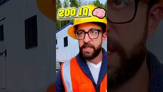 200 IQ Construction Workers 🤯 Ep 03 #construction #shorts #funny #adamrose #smartwork