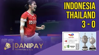 Indonesia Thailand 3 - 0 | Uber Cup 2024 | Live Badminton Comentary