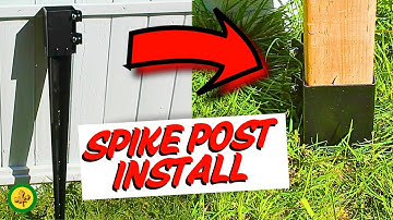 How to Install a Post Spike - For Fence / Mailbox / Trellis