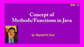 Methods in Java - Overloading