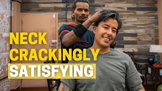 The BEST ASMR Neck Cracking Massage in India !? With Master Cracker!