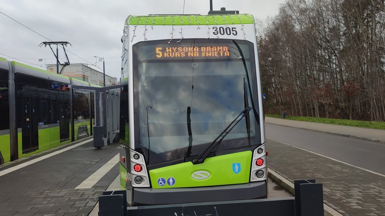 Solaris Tramino #3005 (MPK Olsztyn) (🚊5) *Świąteczny tramwaj znów nagrany*