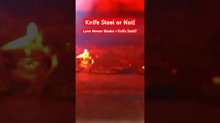 Lawn Mower Blades = Knife Steel? #ForgeOn #blacksmith #beginners #bladesmithing #forging #shorts