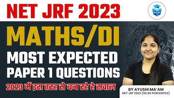 UGC NET 2023 Paper1 Maths/DI | Maths and DI Top PYQs by Ayushi Mam | JRFAdda
