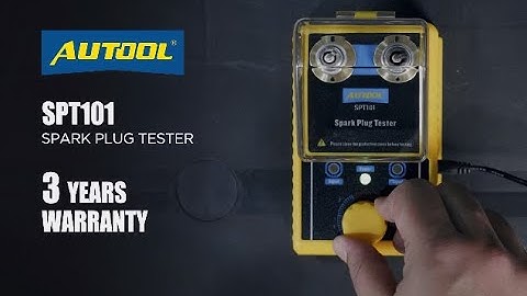 AUTOOL SPT101 Car Spark Plug Tester with Auto Adjustable Double Hole Detector Ignition Plug Analyzer