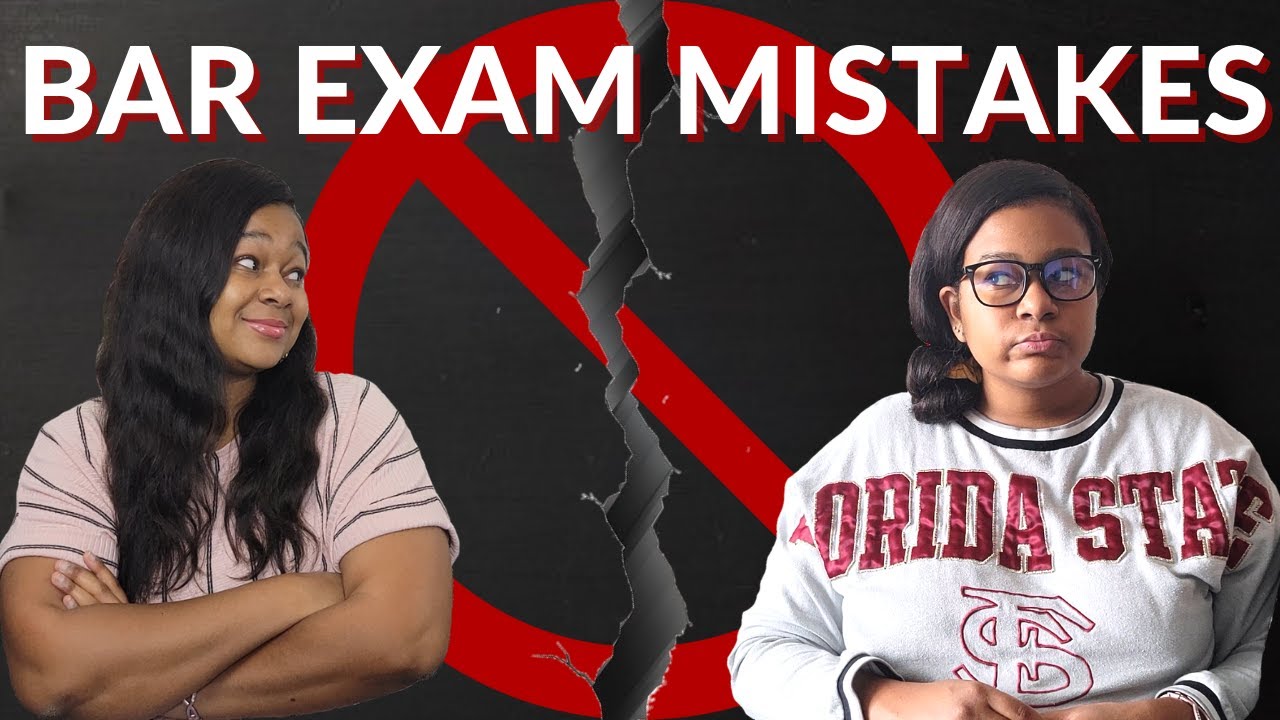 What NOT To Do When Studying For The Bar Exam - YouTube