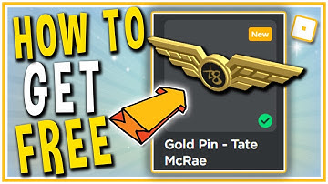 HOW TO GET GOLD PIN TATE MCRAE FREE Roblox Free Accessory