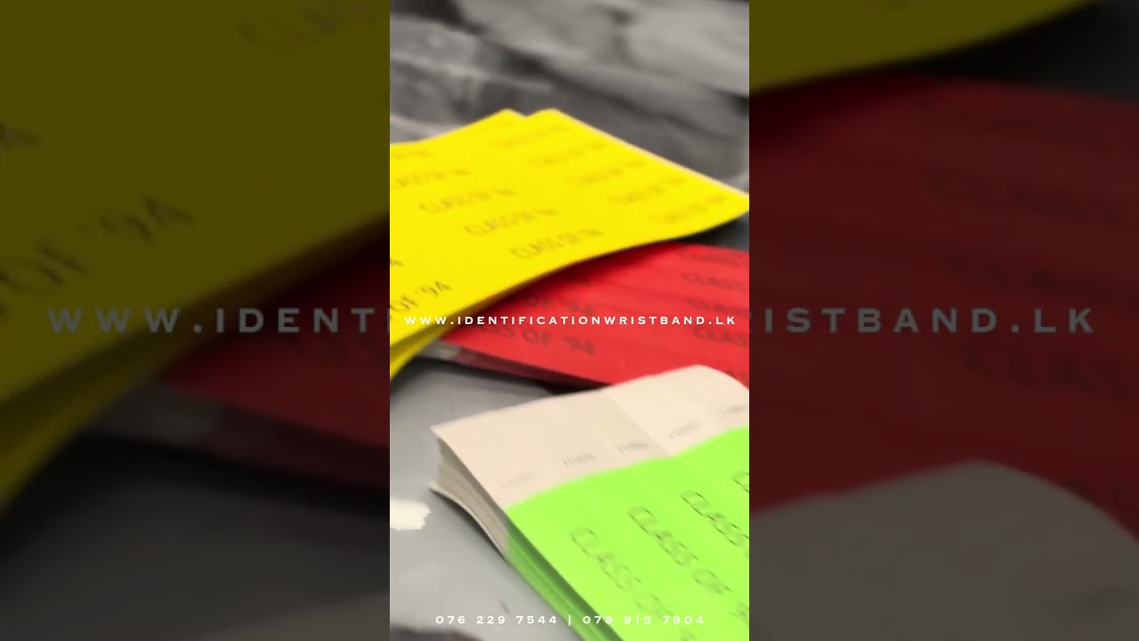 Event Entrance Party Wristbands paper wrist bands Sri lanka