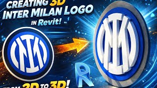 Crazy 3D Inter Milan Logo in Revit Fun Logo Experiment