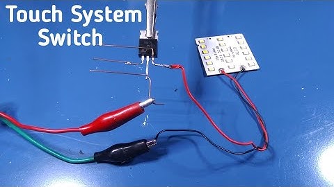 How to make touch system switch of light. touch switch from Transistor 75nf75 or z44 Used