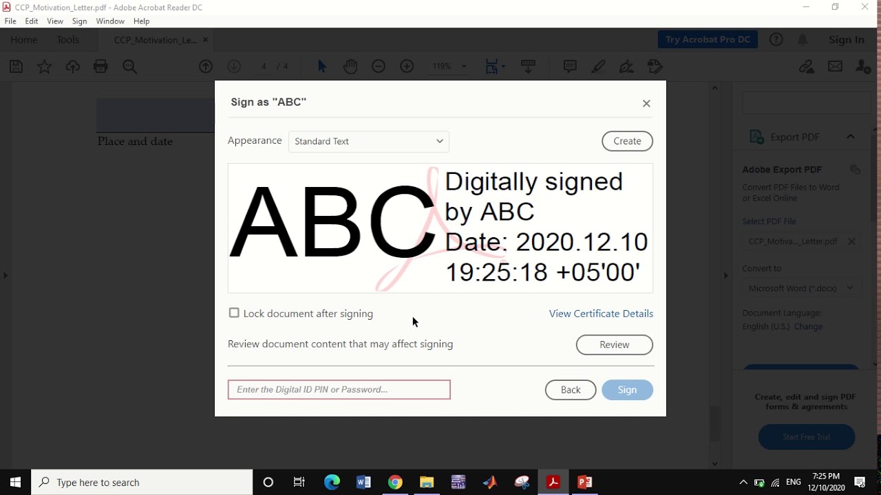 electronic signature on mac with validity acrobat