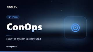 Concept of Operations (ConOps) in Creopus.ai