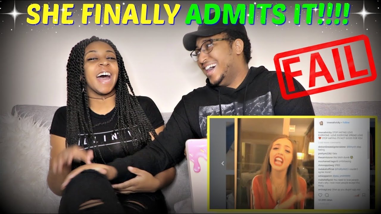 SHE FINALLY ADMITS IT! "WoahVicky Admits She's White" REACTION