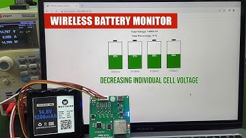 Lithium Cell Monitoring using ESP32 | Wireless Battery Monitoring System