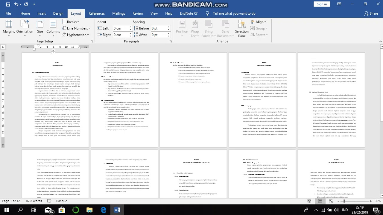 Cara Mengatur Rata Kiri rata kanan pada file word. 