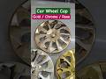 Gold / Chrome / Rose Finish on Car wheels #gold #hydrochrome #caraccessories #carwheel #science #diy
