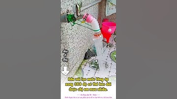 Đầu vòi lọc nước tăng áp xoay 360 độ có thể kéo dài  #voinuocxoay360 #voinuoc #voinuocchongban #voin