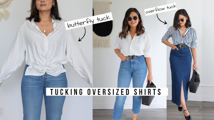 How to Style an Oversized Button Up 